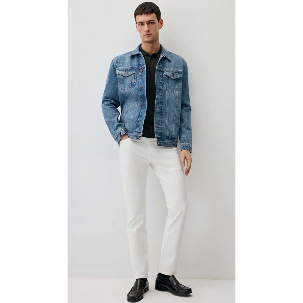 Mavi M0035190581 Marcus Edition Beyaz Jean Pantolon Erkek Kot Pantolon