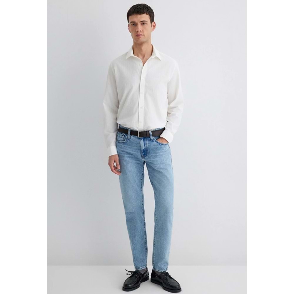 Mavi M0211623-70057 Çizgili Gömlek Regular Fit Erkek Gömlek