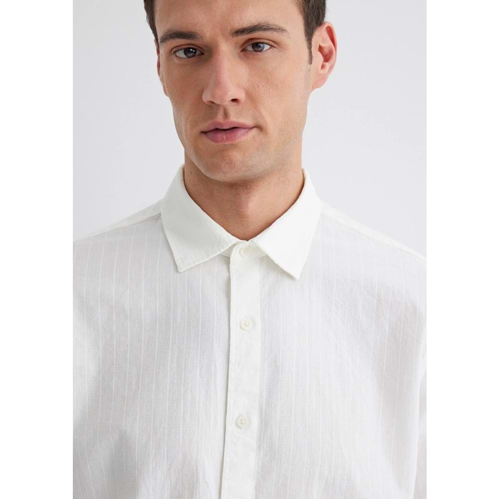 Mavi M0211623-70057 Çizgili Gömlek Regular Fit Erkek Gömlek