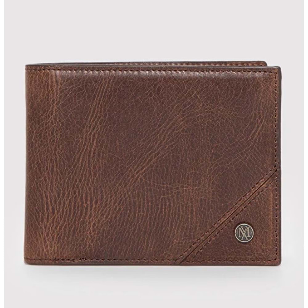 Mavi Mühür Logo Hakiki Deri Cüzdan