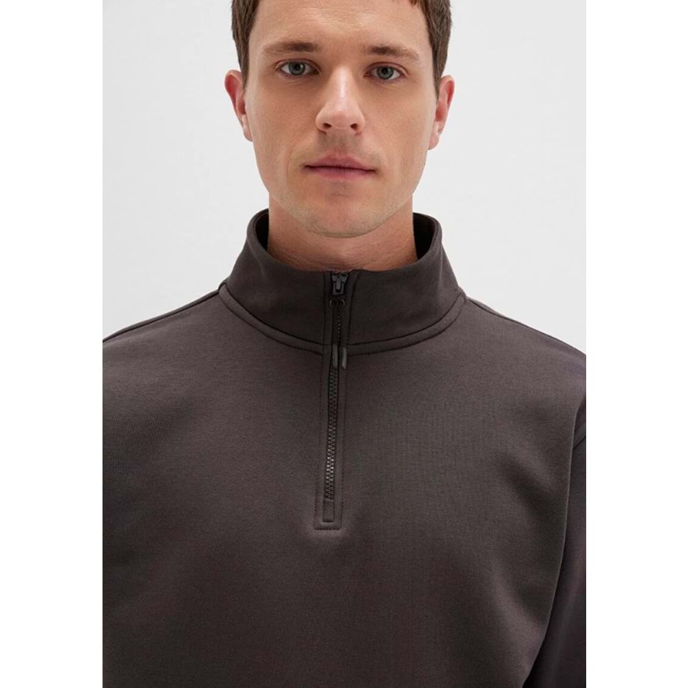 Mavi 0S10278-70219 Basic Yarım Fermuarlı Sweatshirt