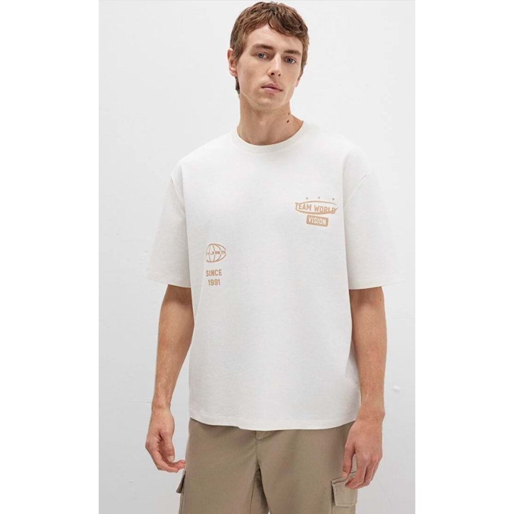 Mavi 0612913-84001 Baskılı Tişört Kısa Kol Tişört Erkek T-Shirt