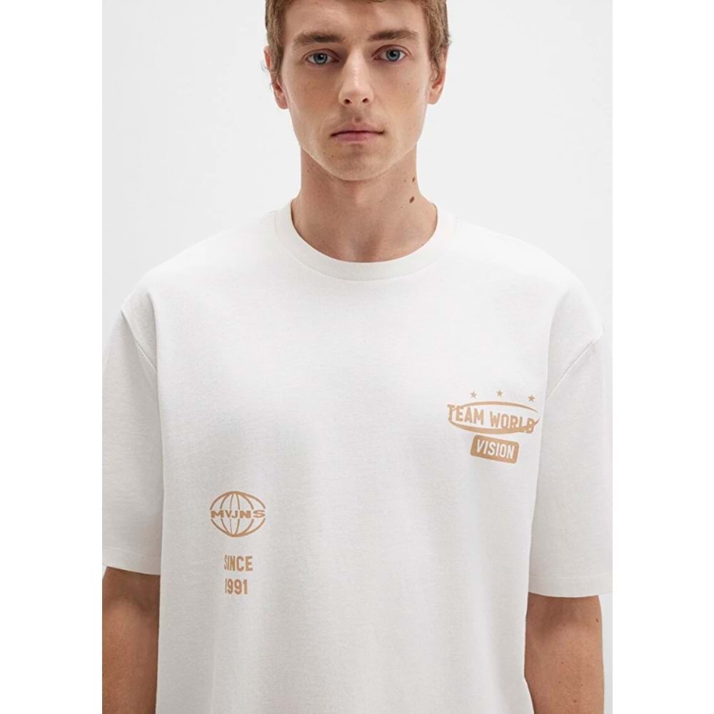 Mavi 0612913-84001 Baskılı Tişört Kısa Kol Tişört Erkek T-Shirt