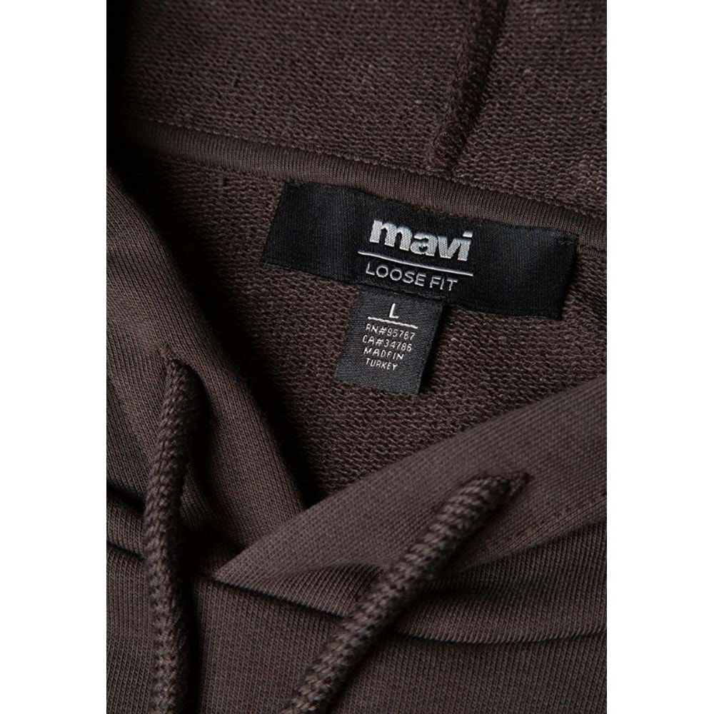 Mavi 0S10395-70219 Logo Baskılı Kapüşonlu Erkek Sweatshirt