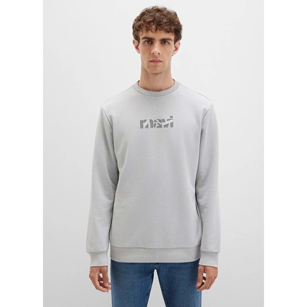 Mavi M0S10402-70075 Logo Baskılı Erkek Sweatshirt