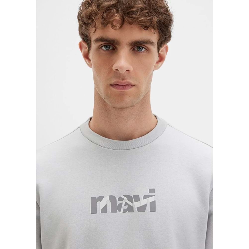 Mavi M0S10402-70075 Logo Baskılı Erkek Sweatshirt