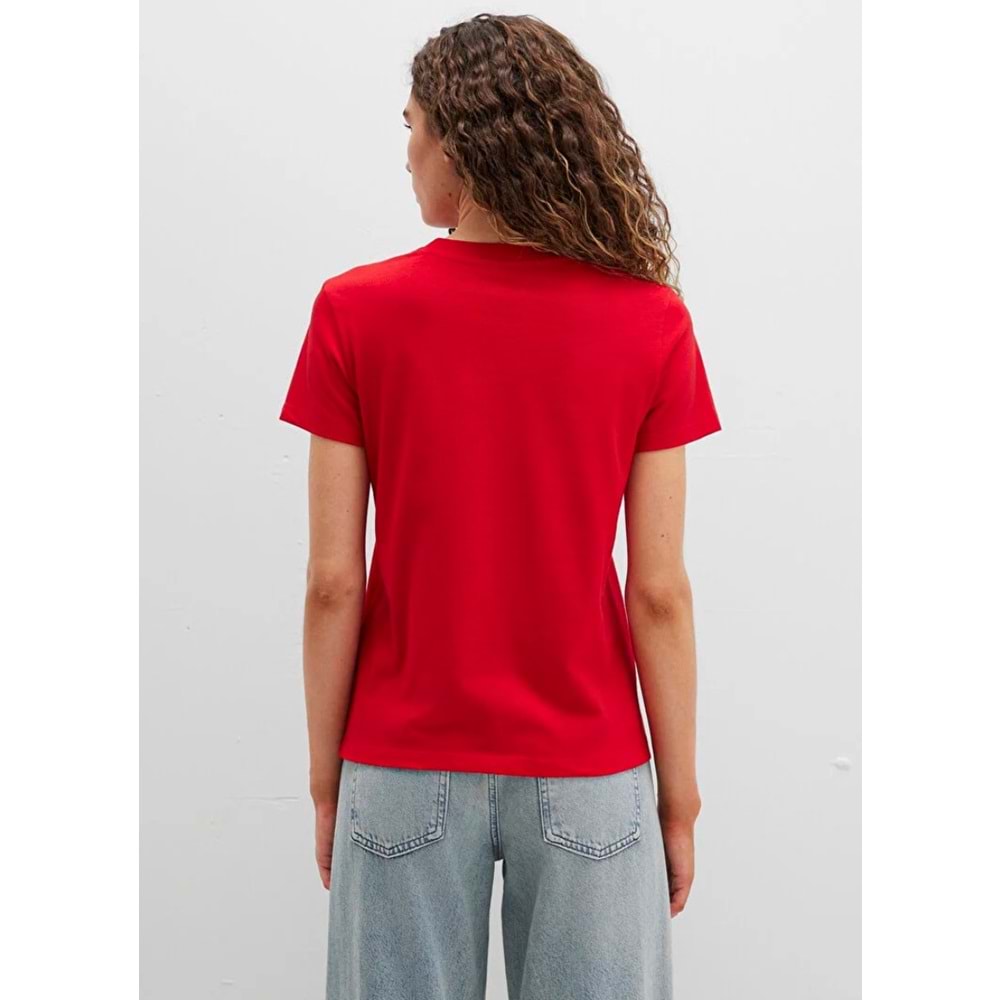 Mavi M1613387-82054 Kedi Baskılı T-Shirt Kadın Tişört