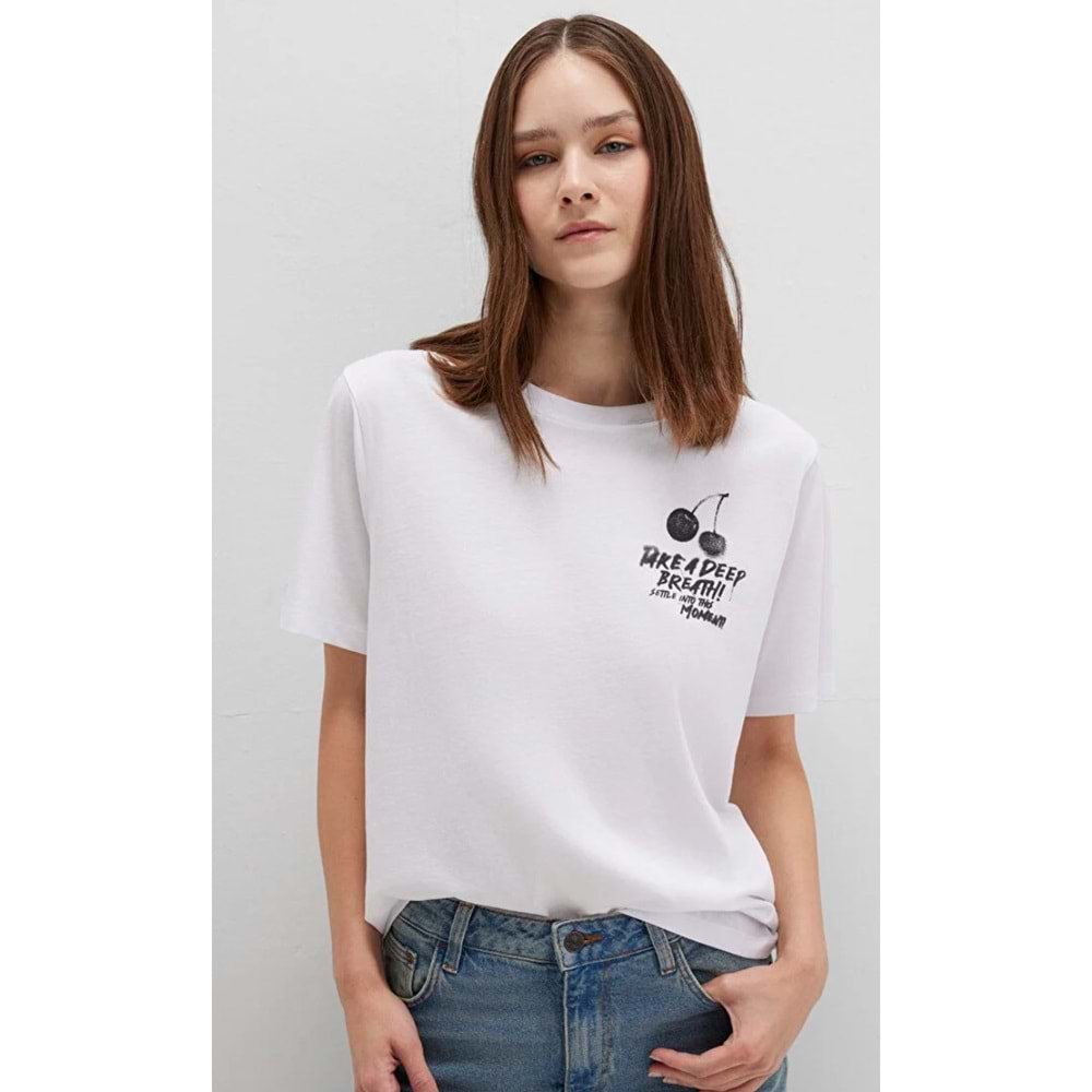 Mavi M1613484-620 Baskılı T-Shirt Kadın Tişört