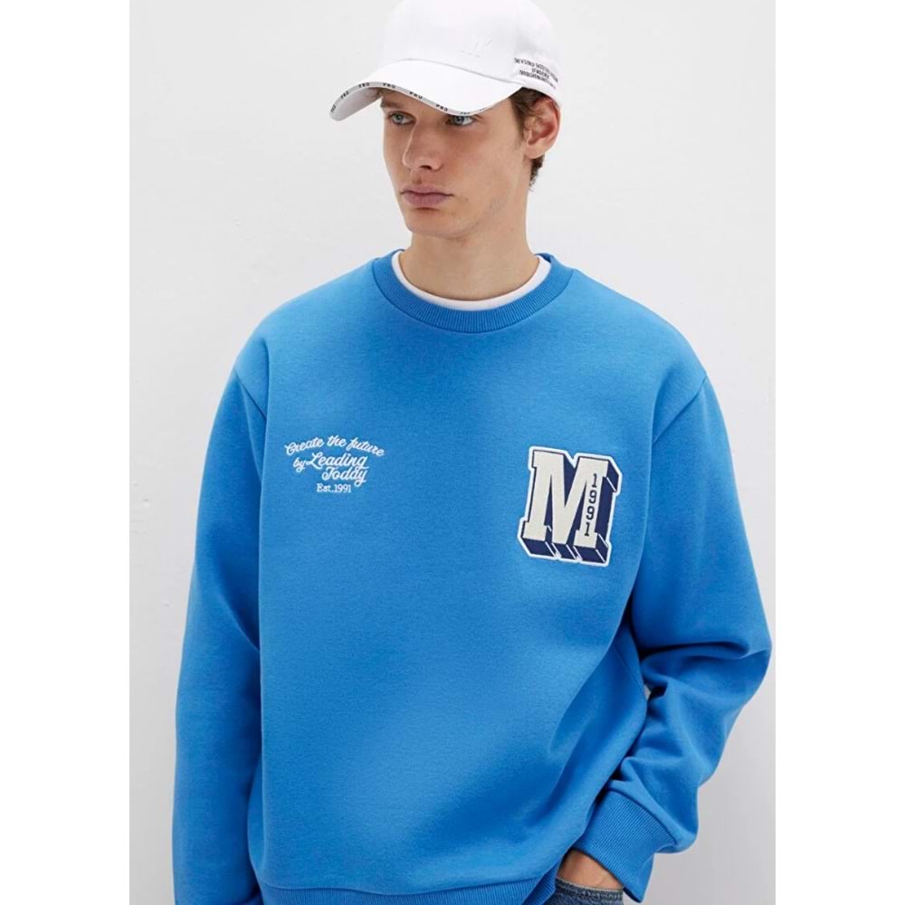 Mavi 0S10492-81330 M Logo Nakış Detaylı Erkek Sweatshirt