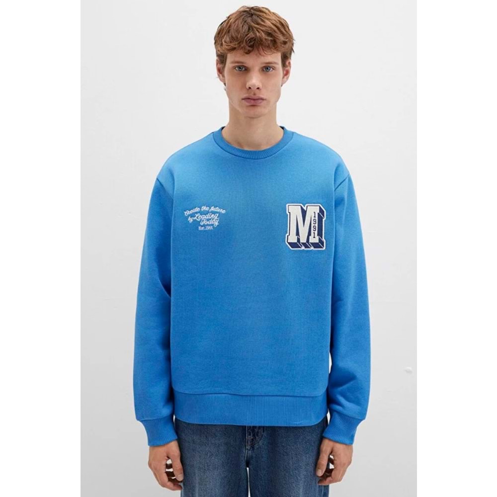 Mavi 0S10492-81330 M Logo Nakış Detaylı Erkek Sweatshirt