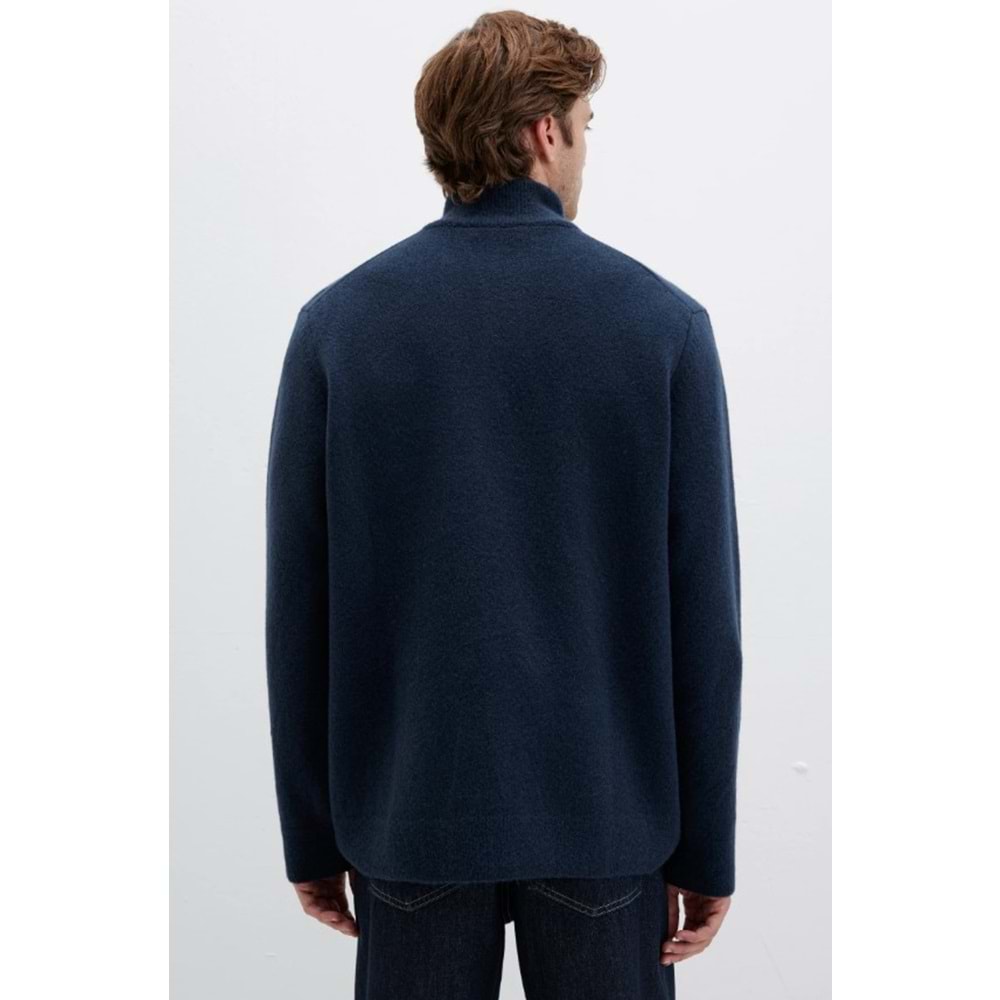 Mavi M0710380-70490 Half Zip Kazak Yarım Fermuarlı Erkek Sweatshirt