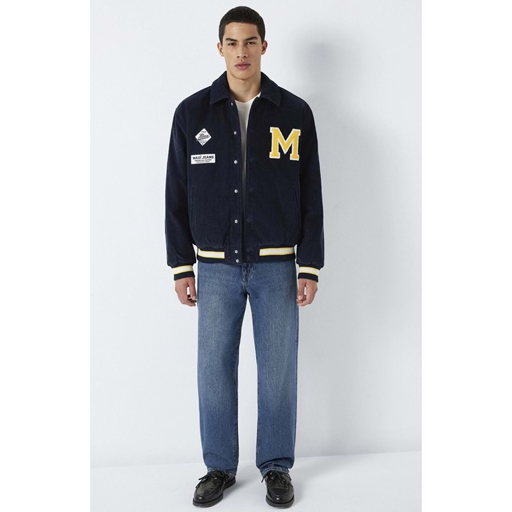 Mavi M0110765-70490 M Nakış Detaylı Ceket Loose Fit Erkek Ceket