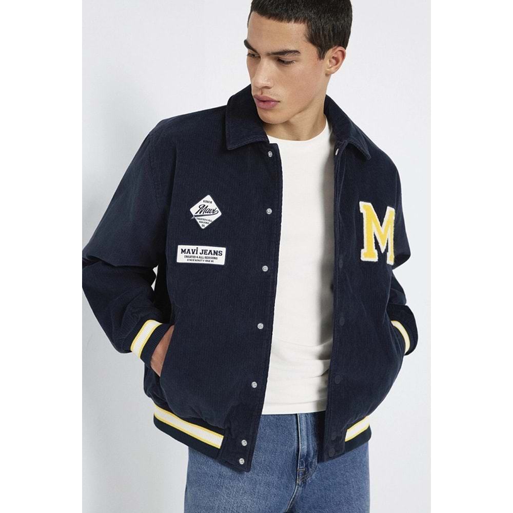 Mavi M0110765-70490 M Nakış Detaylı Ceket Loose Fit Erkek Ceket