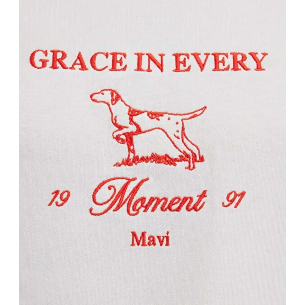 Mavi M0613159-70057 Grace In Every Nakışlı Tişört Erkek T-Shirt