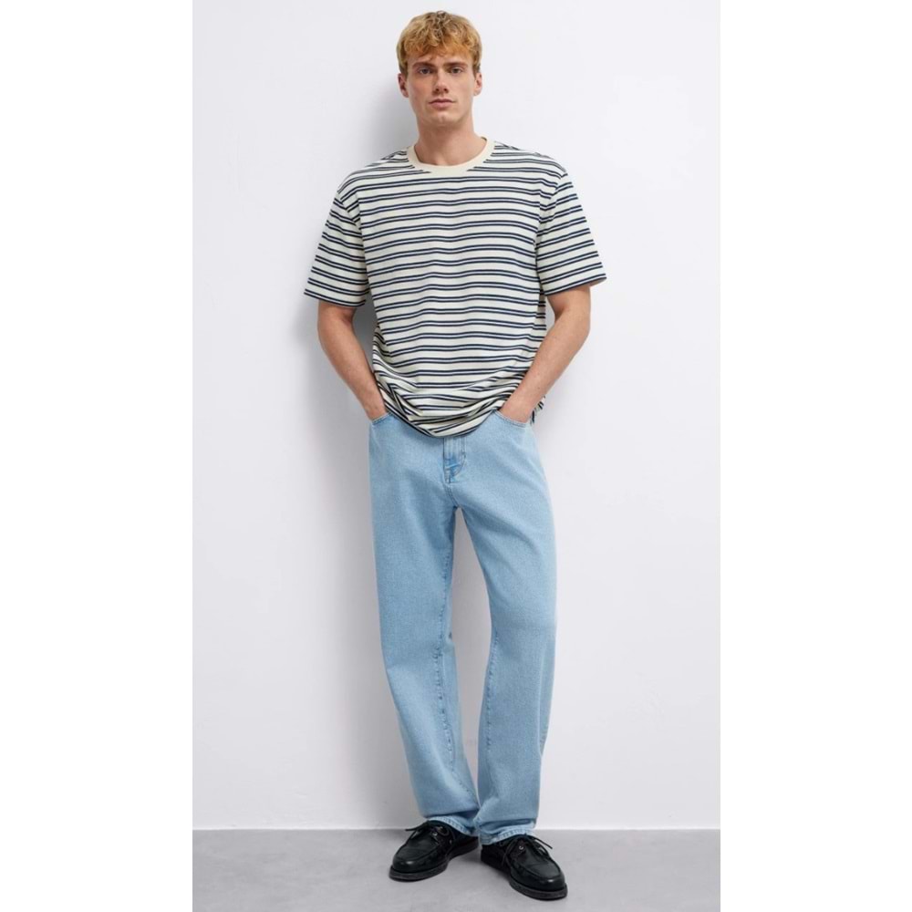 Mavi M0613166-70490 Çizgili Tişört Erkek T-Shirt