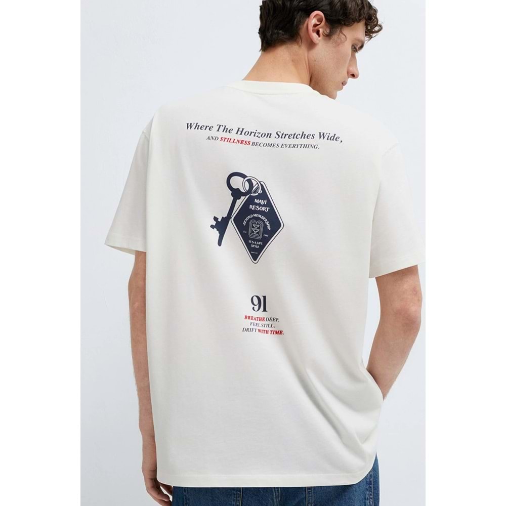 Mavi M0613160-70057 Mavi Resort Baskılı Tişört Erkek T-Shirt