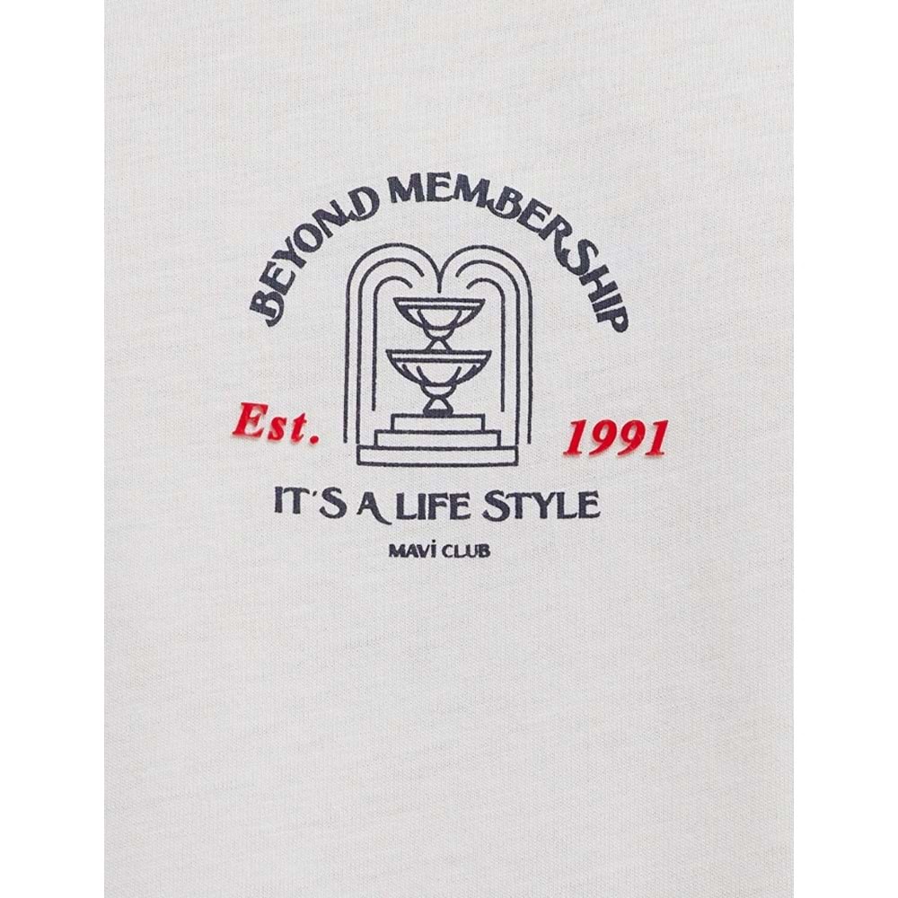 Mavi M0613160-70057 Mavi Resort Baskılı Tişört Erkek T-Shirt