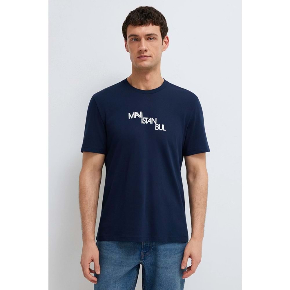 Mavi M0612274-70497 İstanbul Baskılı T-Shirt Erkek Tişort