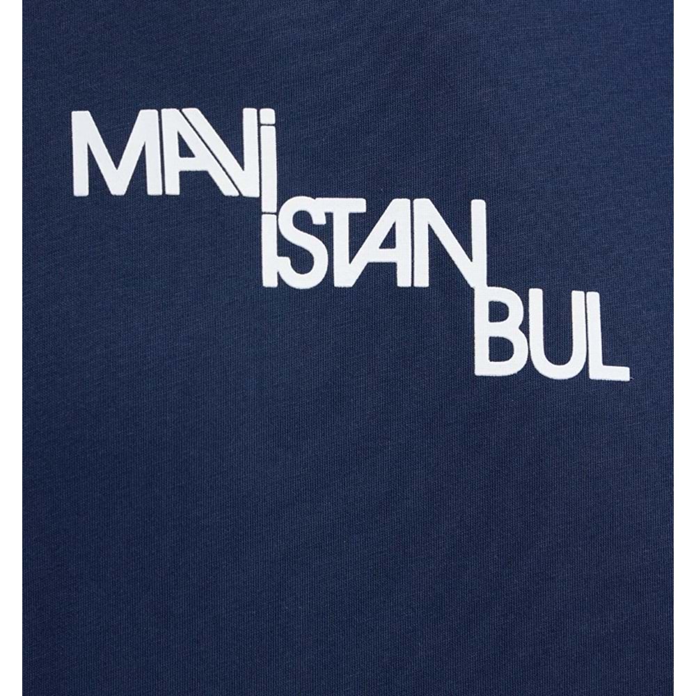 Mavi M0612274-70497 İstanbul Baskılı T-Shirt Erkek Tişort