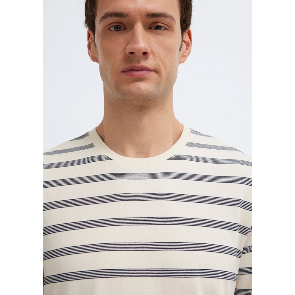 Mavi M0613336-70057 Çizgili Tişört Erkek T-Shirt