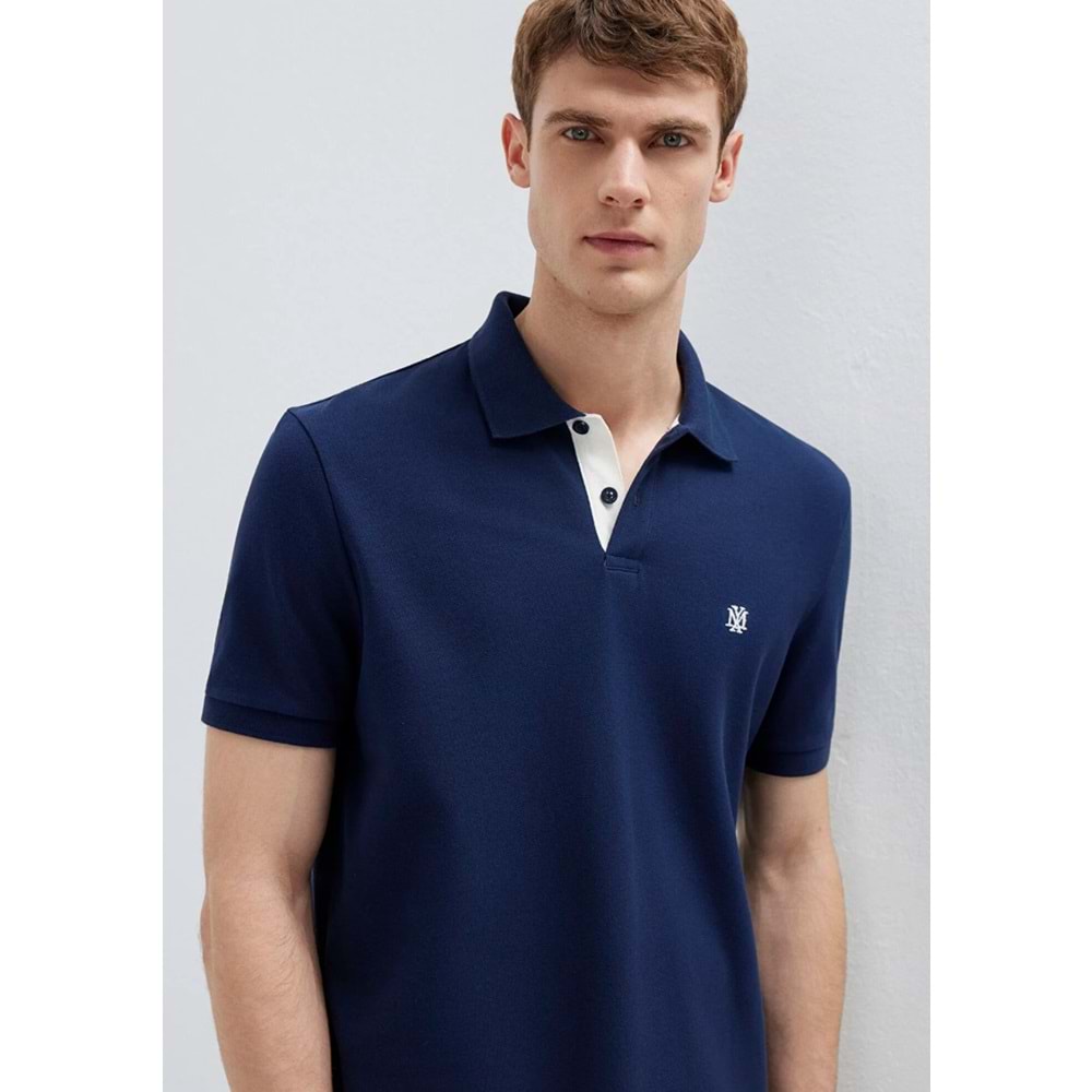 Mavi M0613287-70497 Mühür Logo Polo Yaka Tişört Erkek Tişort