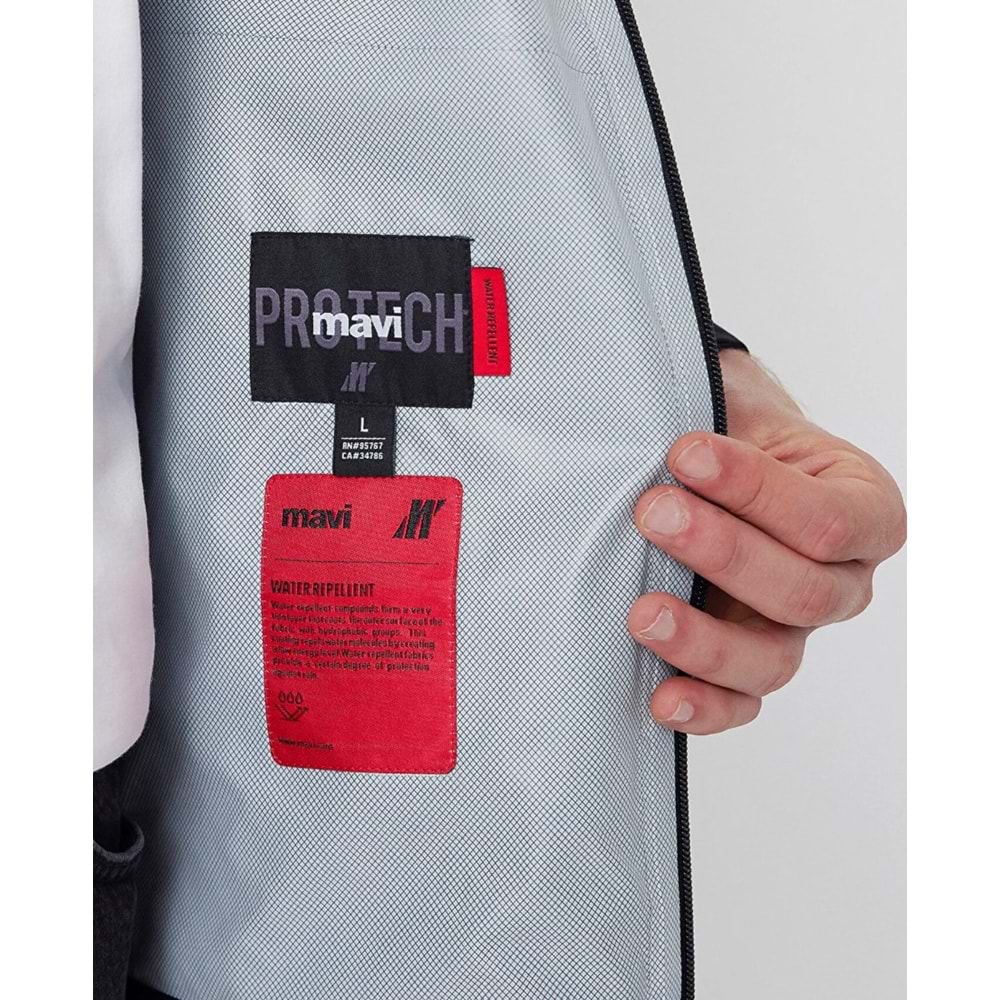 Mavi M0110853-71379 Mavi Pro-Tech Su İtici Kapüşonlu Erkek Mont