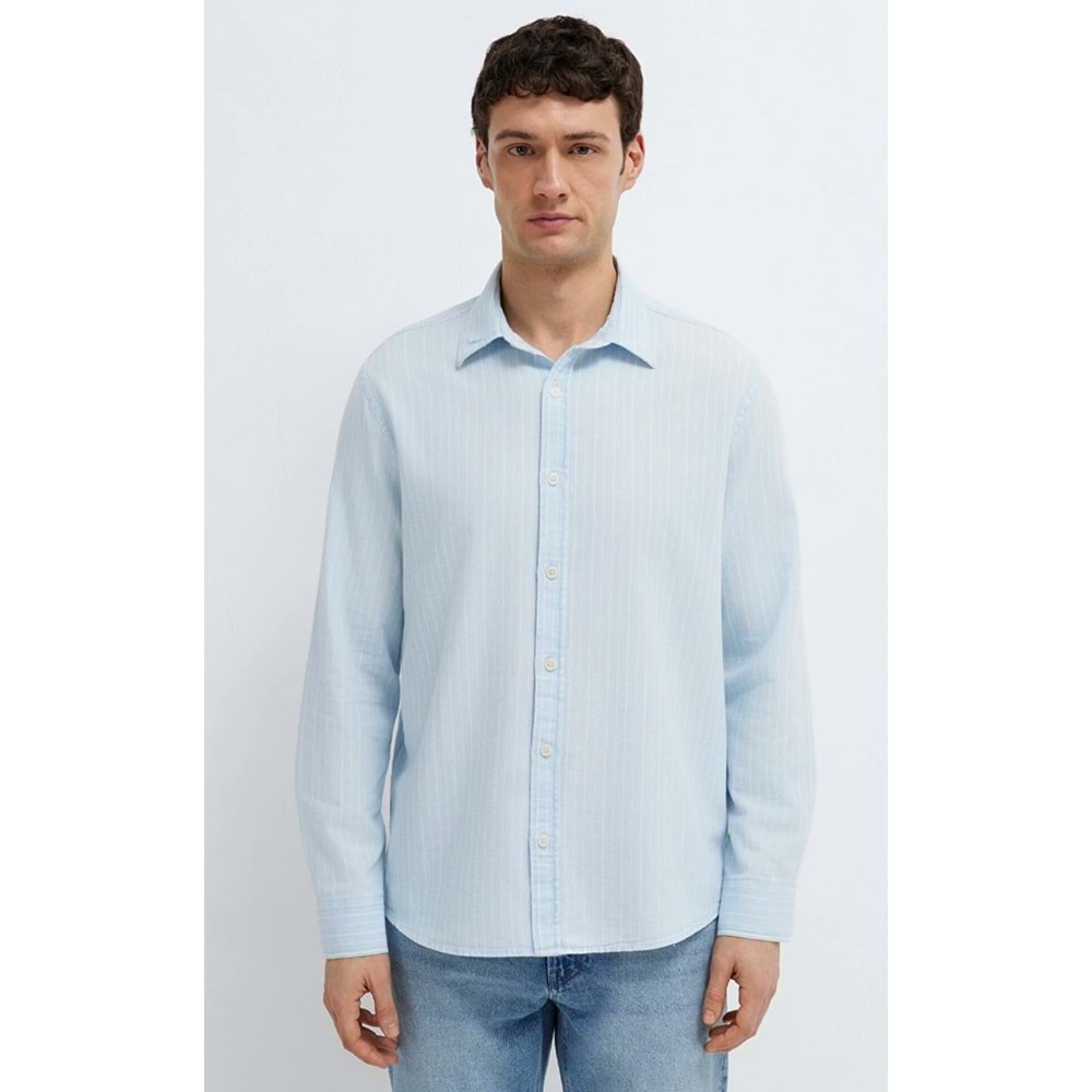 Mavi M0211967-91540 Çizgili Gömlek Regular Fit Erkek Gömlek