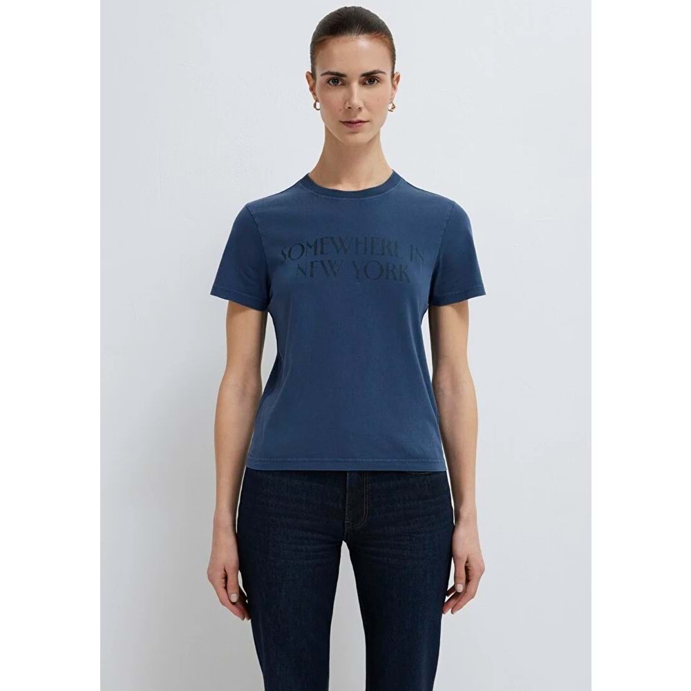 Mavi M1614315-70757 Yazılı T-Shirt Kadın Tişört