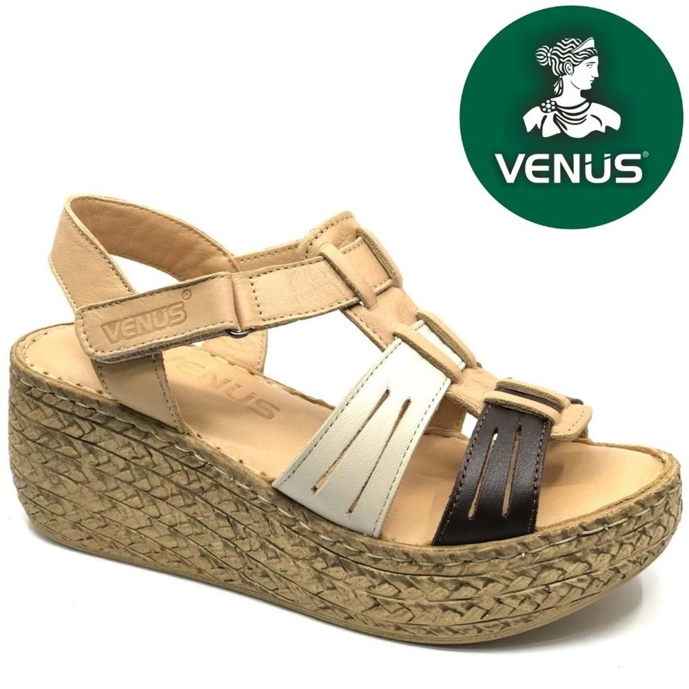 Venüs Tenrag Hakiki Deri Comfort Ortopedik Kadın Sandalet