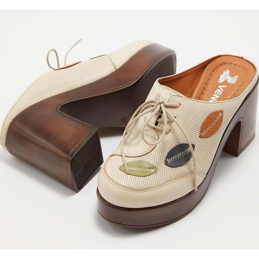 Venüs Otis Hakiki Deri Kadın Terlik