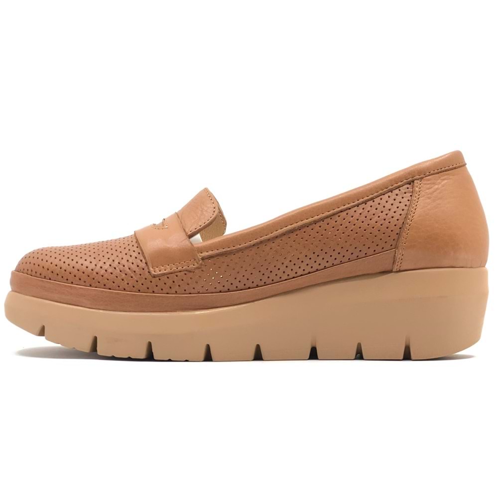 Greyder 59016 Zn Deri Dolgu Topuk Comfort Casual Kadın Ayakkabı
