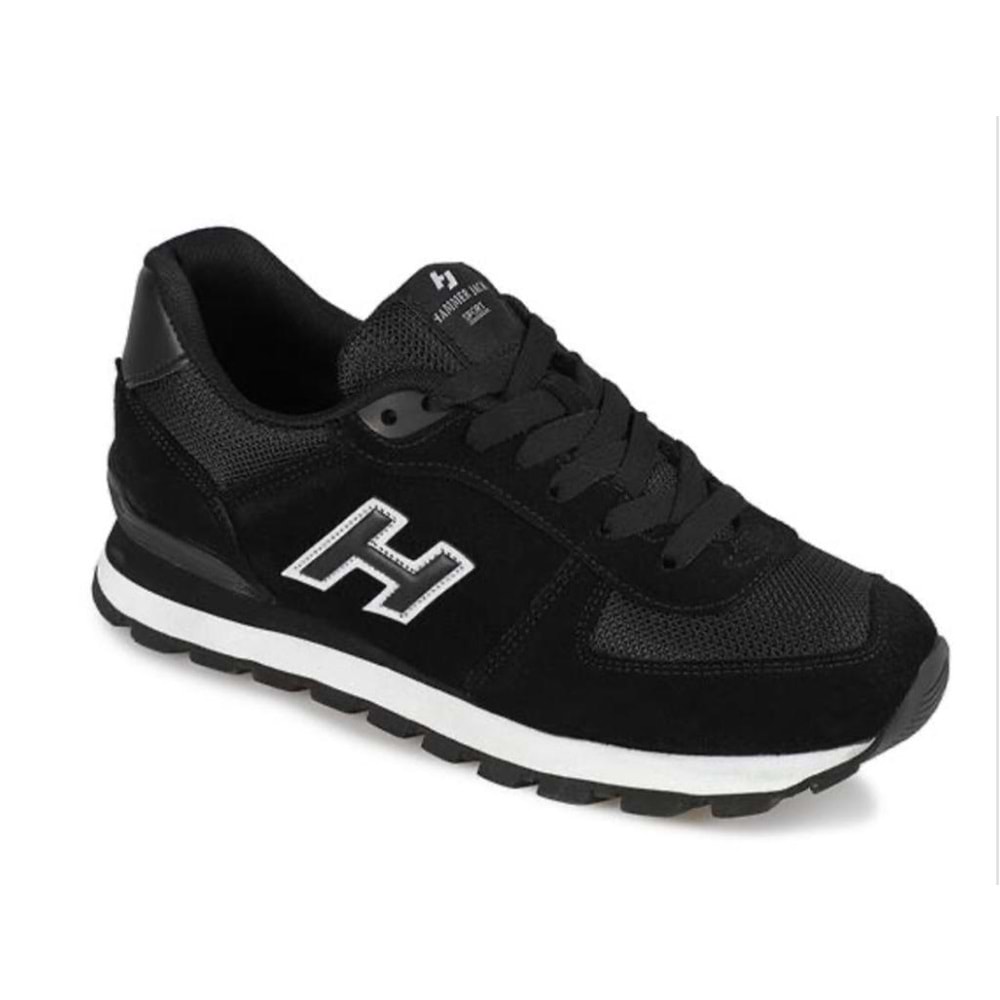 Hammer Jack 102 19250-M Peru Siyah-Beyaz %100 Hakiki Deri Erkek Spor Ayakkabı