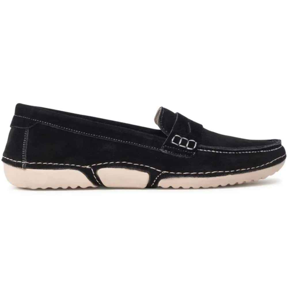 Feles Hakiki Deri Loafer Kadın Babet