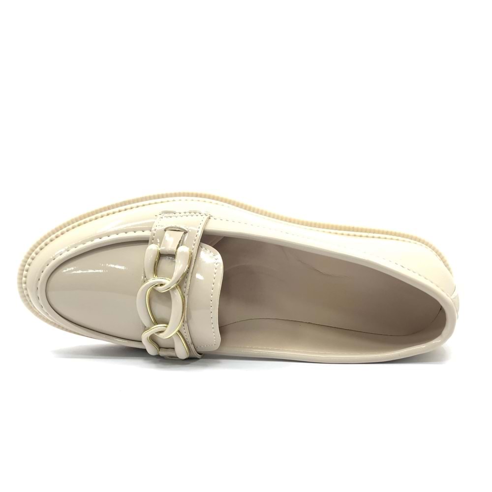 Feles Toka Detaylı Loafer Kadın Babet Ayakkabı