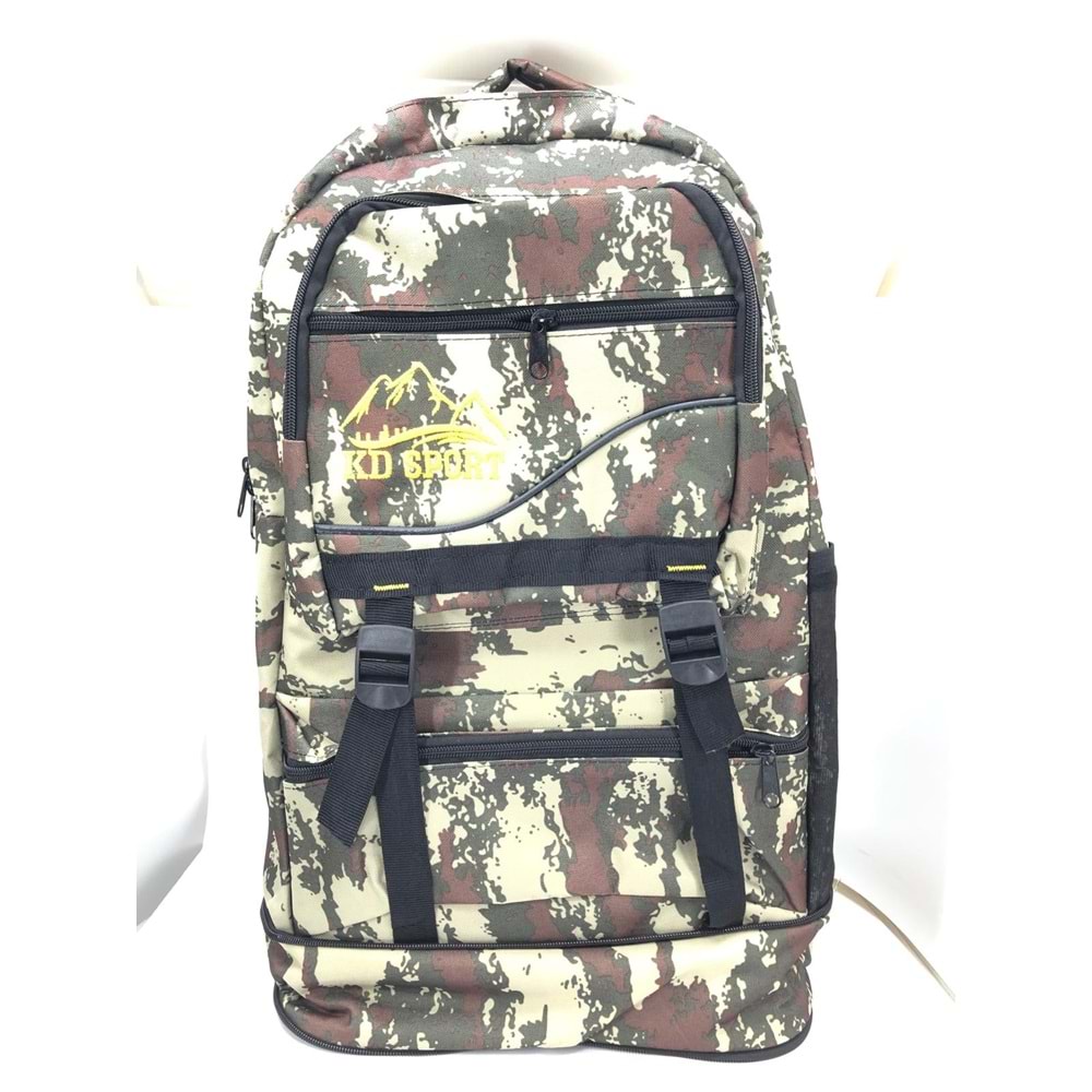 Kocamanlar Körüklü Ortopedik Çok Gözlü Gezi Seyahat Yürüyüş Kamp Spor Dağcı Sırt Çantası