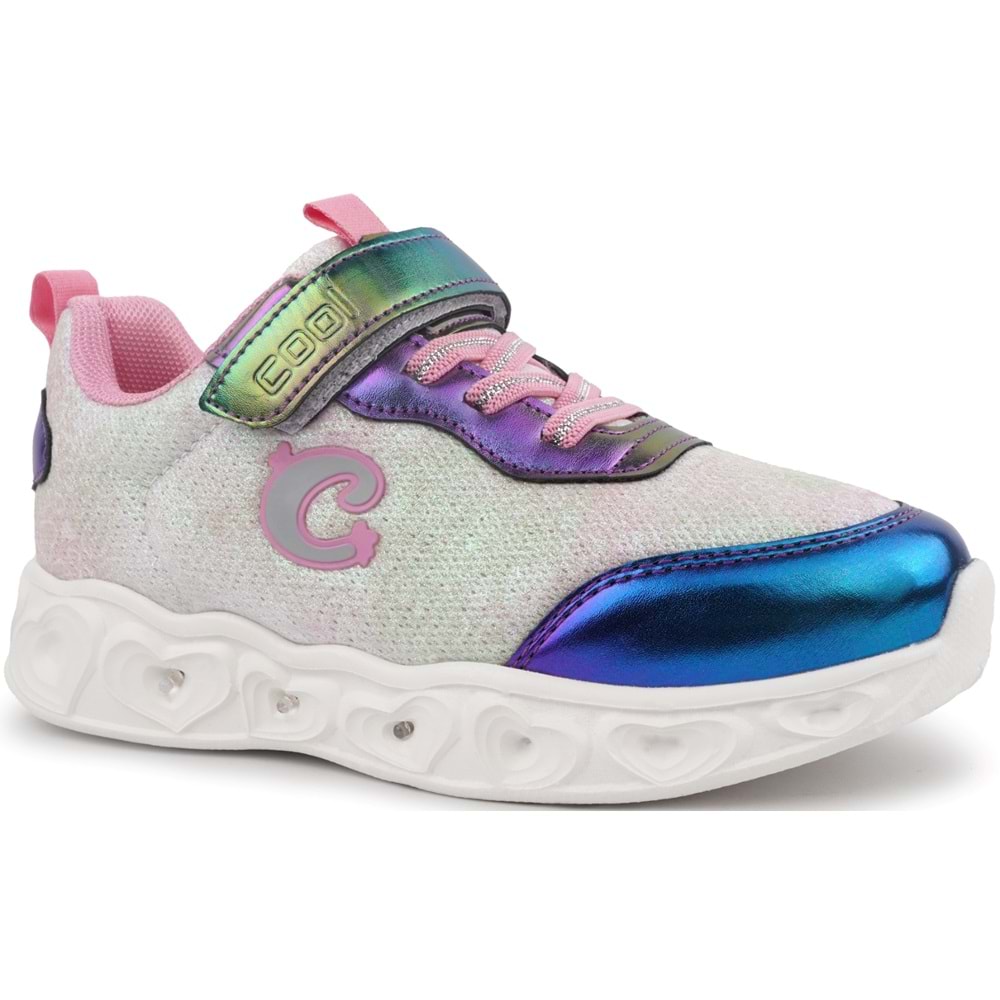 Cool Yuki Işıklı Ortopedik Taban Kız Çocuk Spor Ayakkabı
