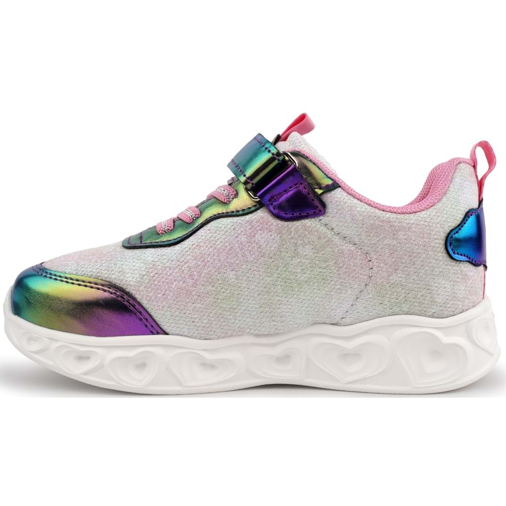 Cool Yuki Işıklı Ortopedik Taban Kız Çocuk Spor Ayakkabı