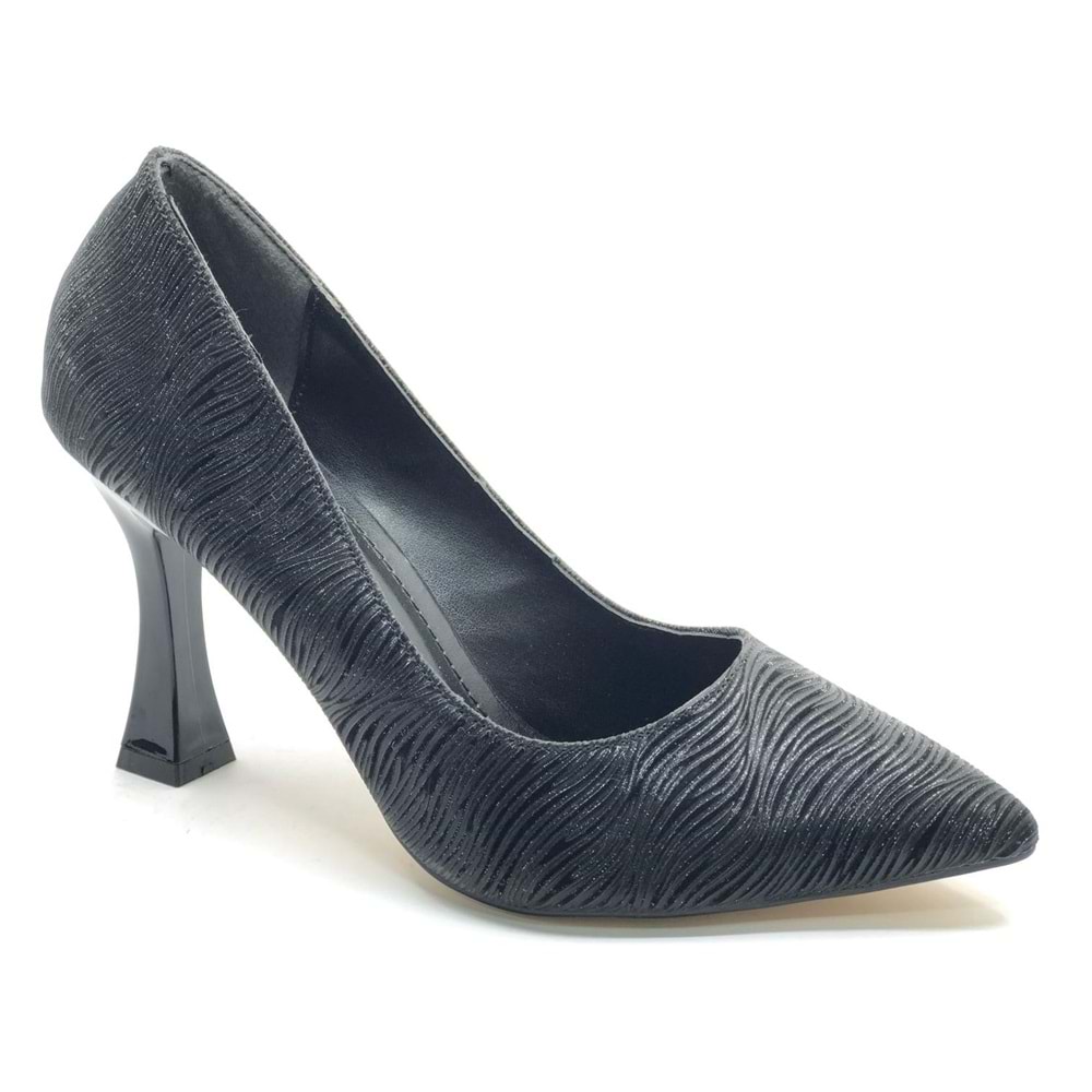 Seribo Desen Detaylı Stiletto Kadın Topuklu Ayakkabı