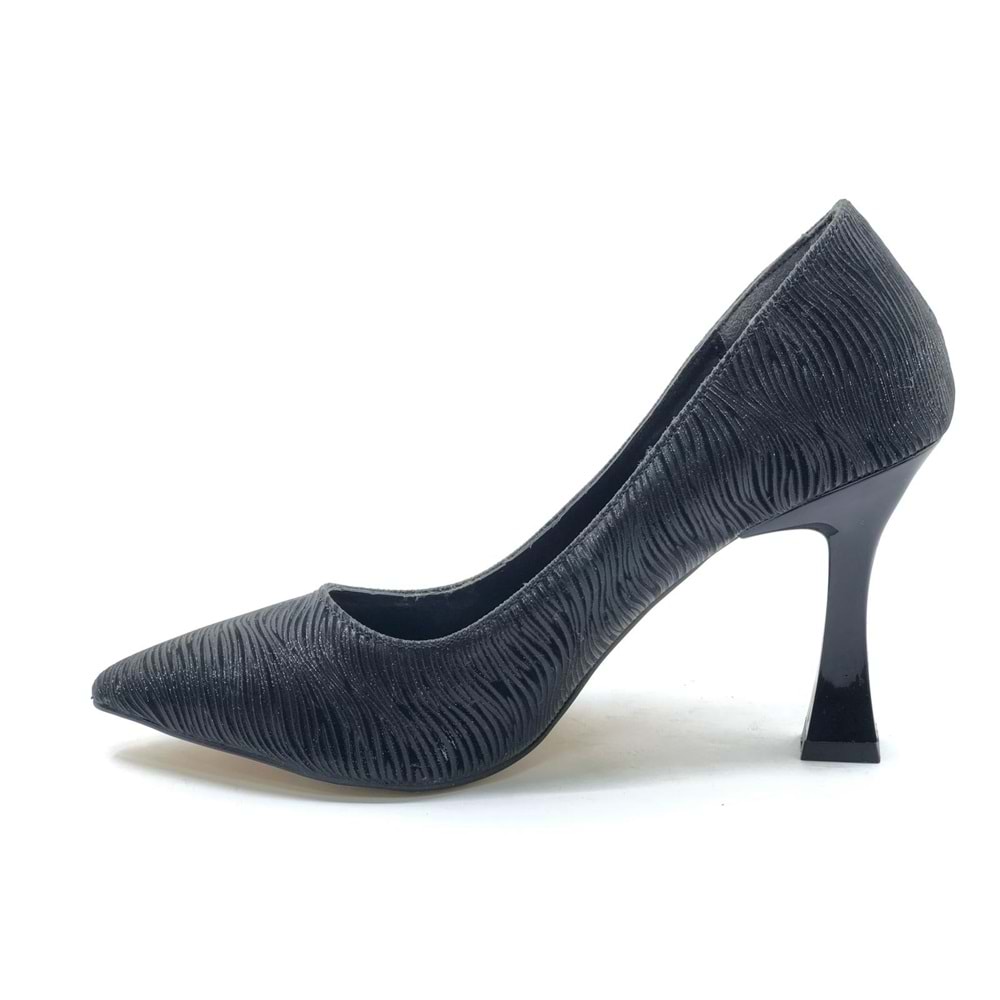 Seribo Desen Detaylı Stiletto Kadın Topuklu Ayakkabı