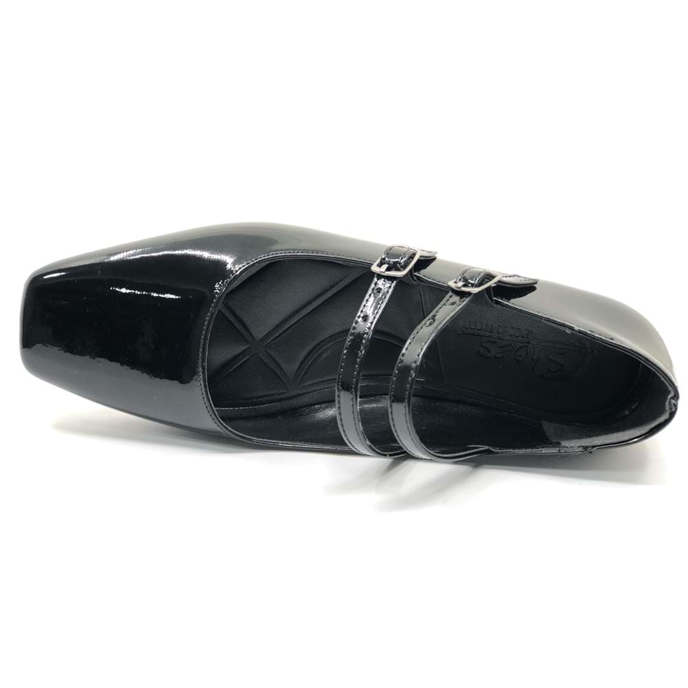 Seribo Çift Toka Detaylı Kadın Babet Ayakkabı