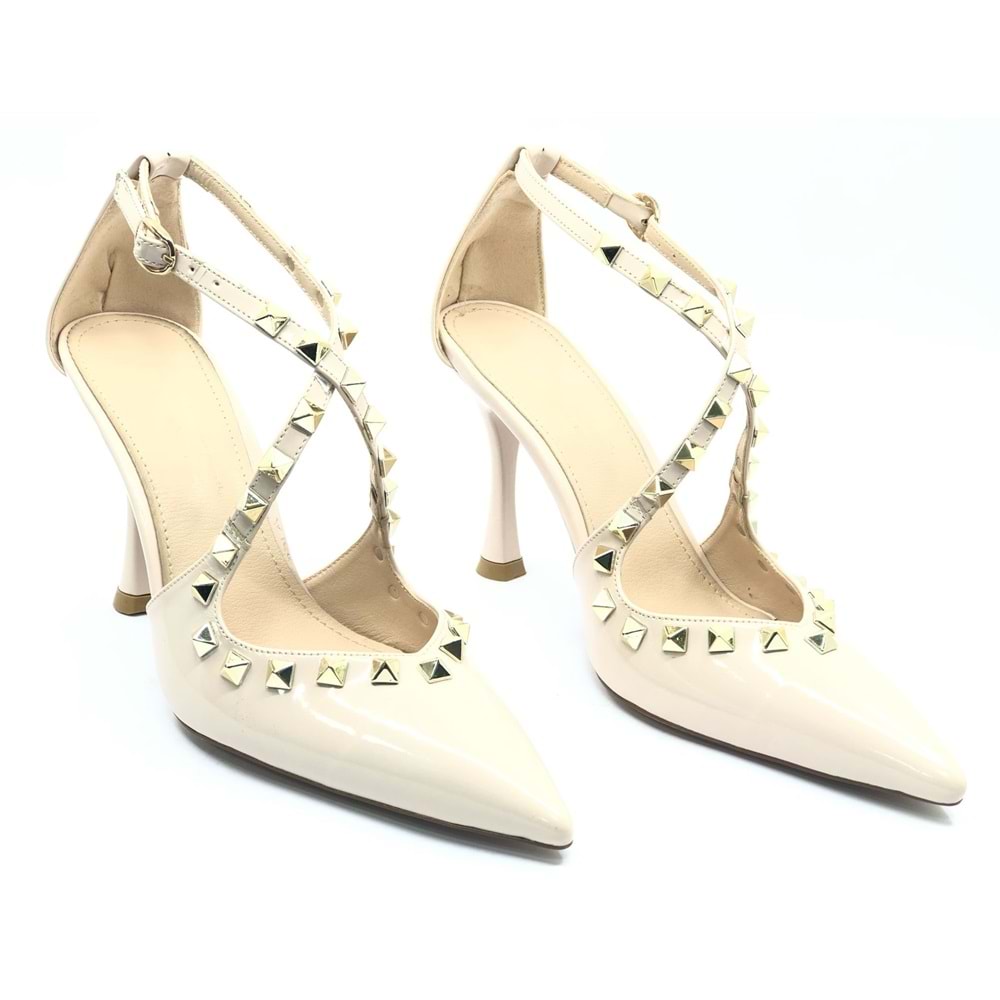 Feles Zımba Detaylı Kadın Topuklu Ayakkabı