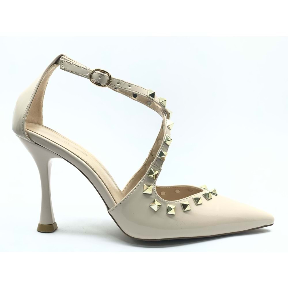 Feles Zımba Detaylı Kadın Topuklu Ayakkabı