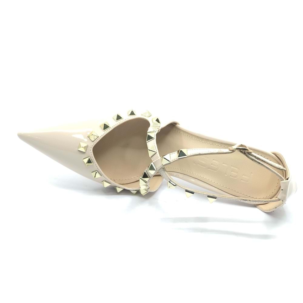 Feles Zımba Detaylı Kadın Topuklu Ayakkabı