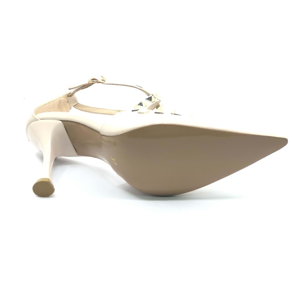 Feles Zımba Detaylı Kadın Topuklu Ayakkabı