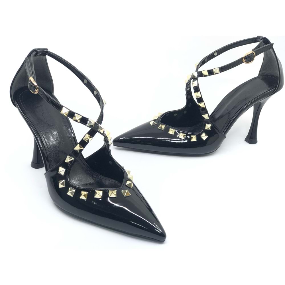 Feles Zımba Detaylı Kadın Topuklu Ayakkabı