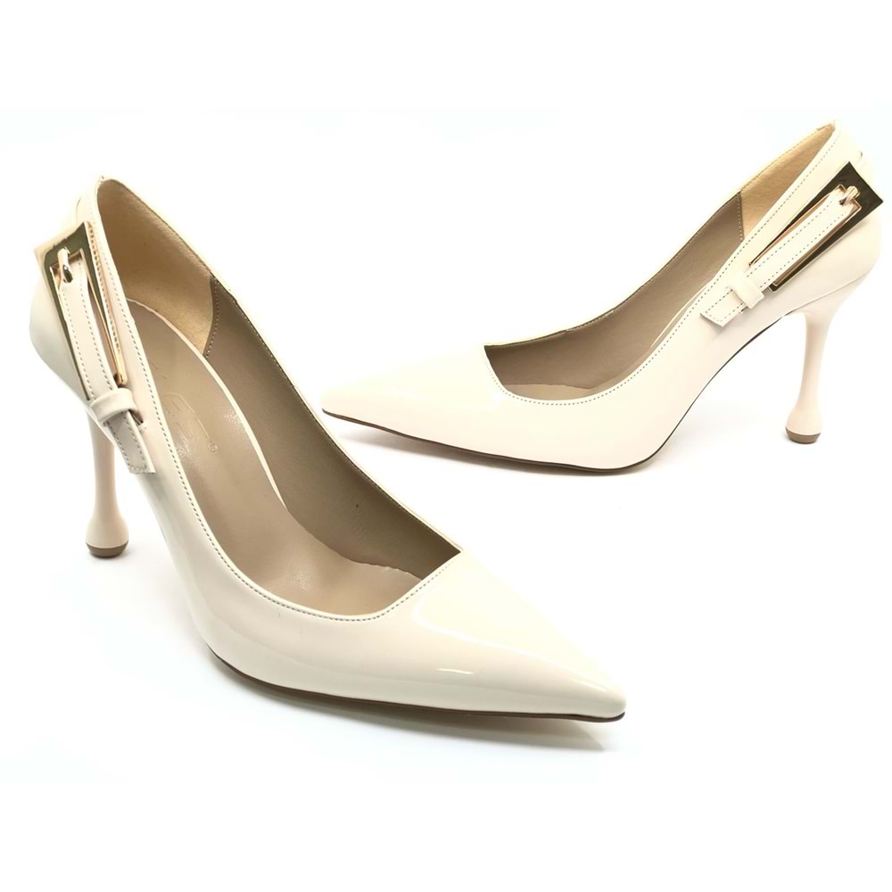 Feles Kemer Detaylı Stiletto Kadın Topuklu Ayakkabı