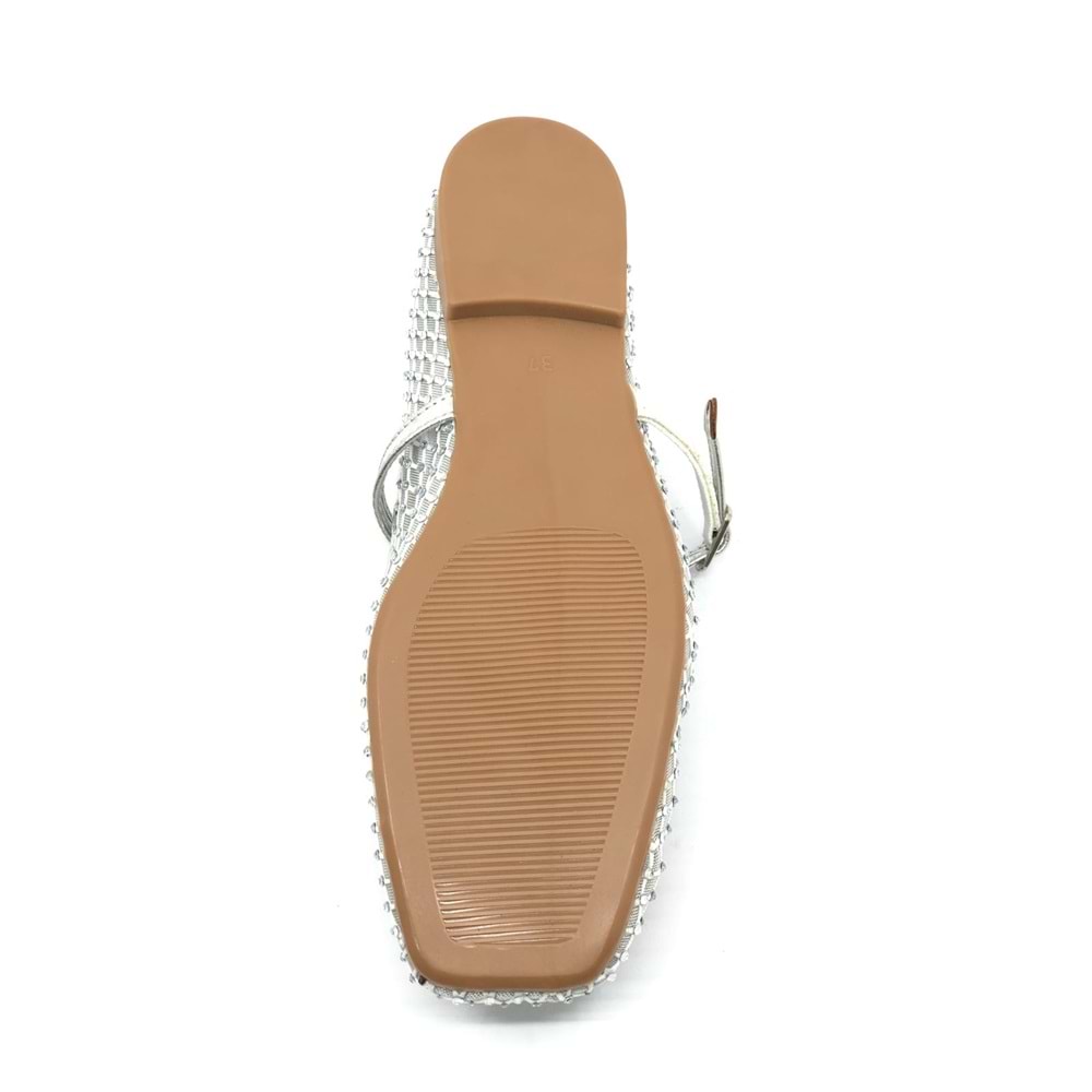 Feles Dantel Taş Detaylı Kadın Babet Ayakkabı