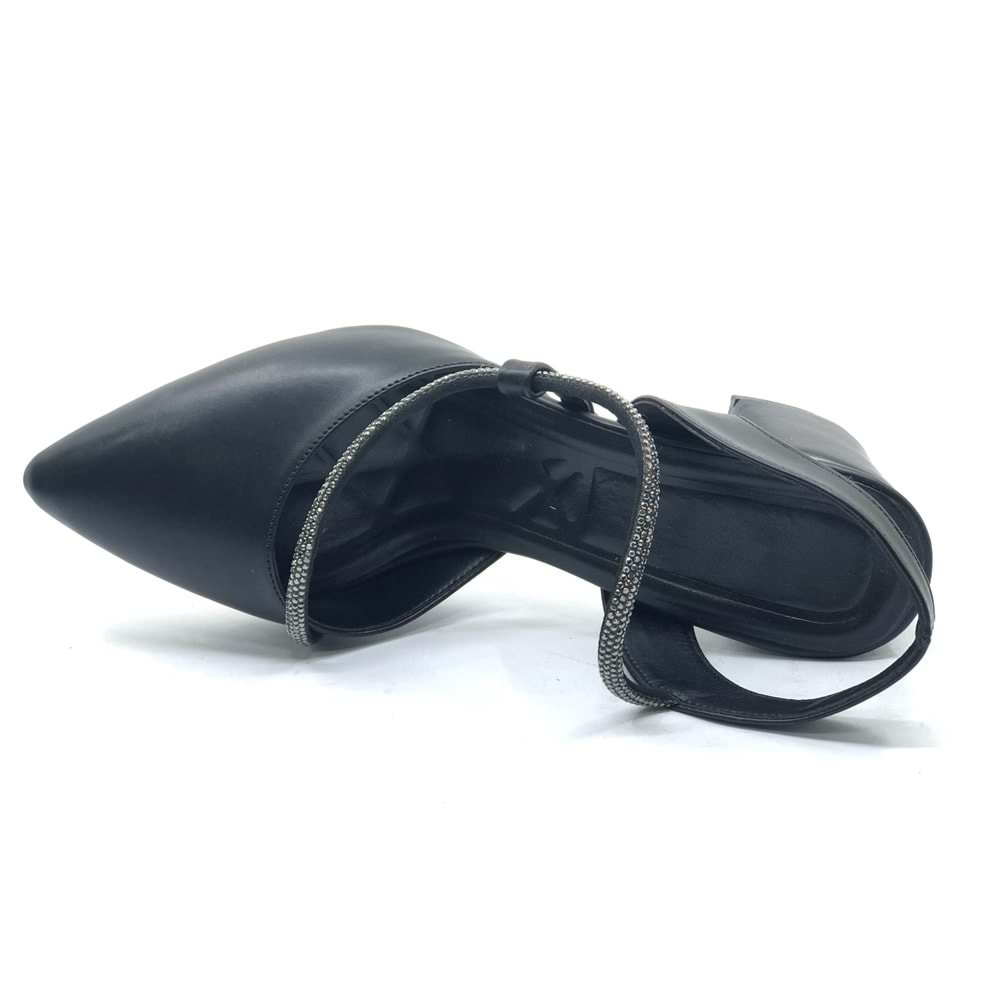 Mehtap Şerit Taşlı Kadın Abiye Topuklu Ayakkabı