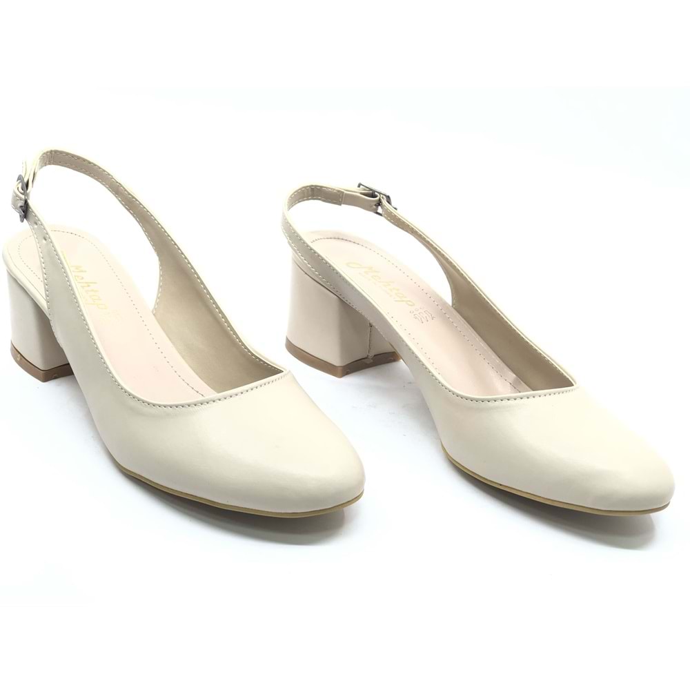 Mehtap Arkası Açık Klasik Kadın Topuklu Ayakkabı