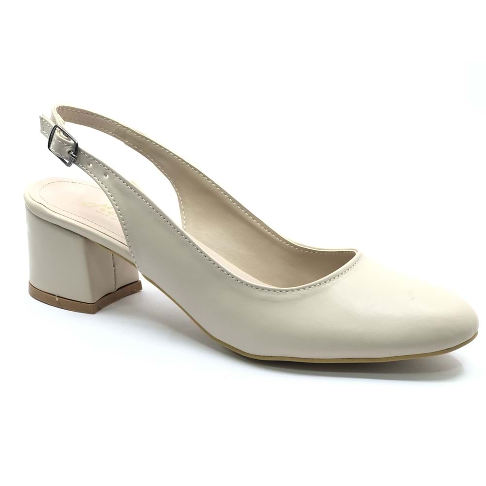 Mehtap Arkası Açık Klasik Kadın Topuklu Ayakkabı